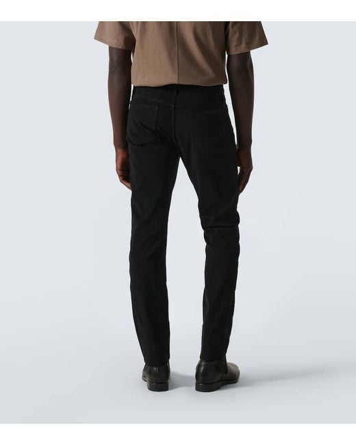 FRAME Black L'Homme Mid-Rise Slim Jeans for men