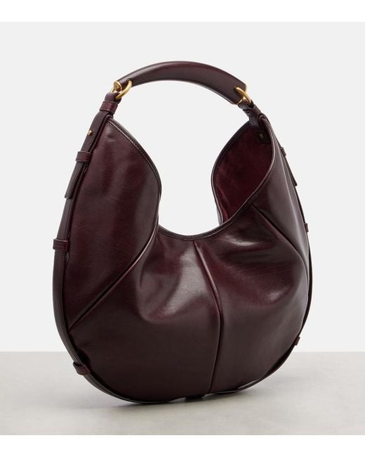 Saint Laurent Brown Mombasa Medium Leather Shoulder Bag