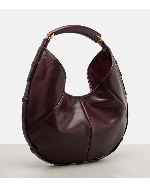 Saint Laurent Brown Mombasa Medium Leather Shoulder Bag