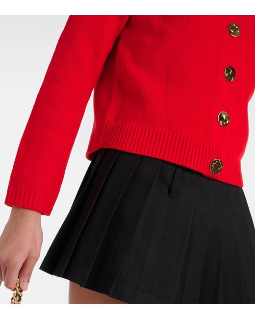Tory Burch Red Cardigan aus Wolle
