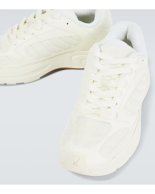 AMI White Ami Sn2023 Low-top Sneakers for men