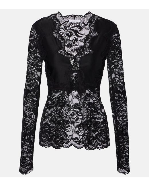 Rabanne Black Lace Top