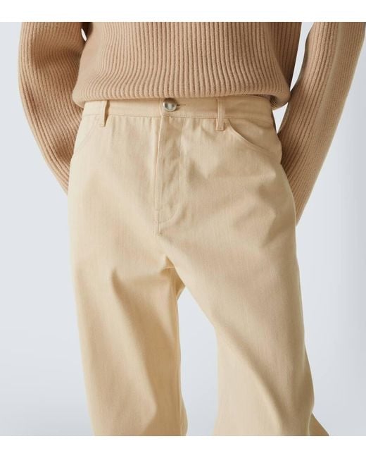 Jil Sander Natural Mid-Rise Straight Jeans for men