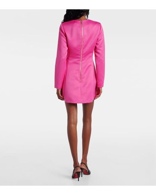 LEO LIN Pink Aliza Long Sleeve Petal Mini Dress