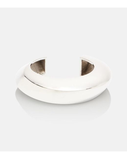 Alaïa White Edge Small Cuff Bracelet