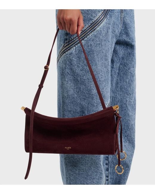 Borsa A Spalla Le Click Medium di Alaïa in Purple