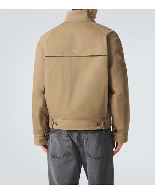 Loewe Natural Layered Cotton Gabardine Jacket for men