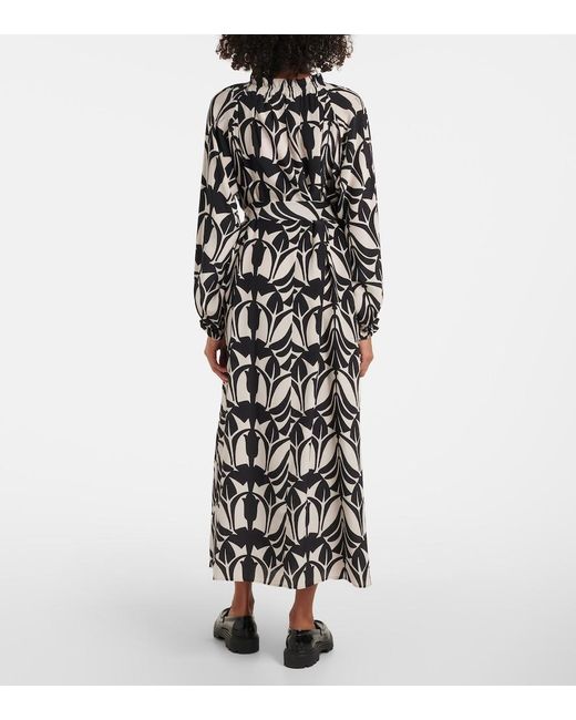 LaDoubleJ Black Cerere Silk Shirtdress