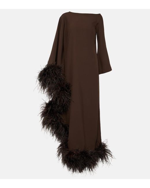 ‎Taller Marmo Brown Ubud Extravaganza Crepe Gown