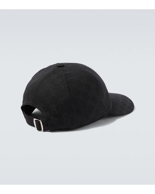 Gucci Black Gg Baseball Cap for men