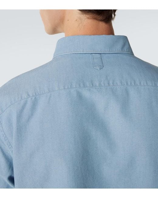Canali Blue Cotton Shirt for men