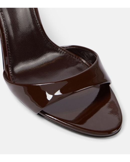 Paris Texas Brown Lidia 105 Patent Leather Mules
