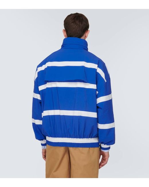 J.W. Anderson Blue Anchor Striped Track Jacket for men