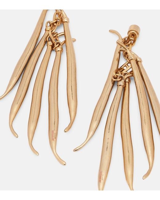 Pendientes Haricots Jacquemus de color Metallic