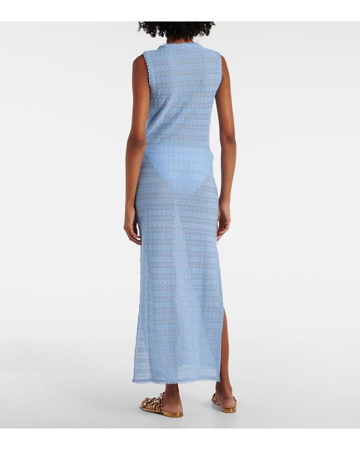 Melissa Odabash Blue Maddie Beach Dress