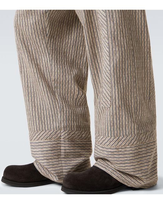 Kiko Kostadinov Natural Kyan Cotton And Linen-Blend Straight Pants for men