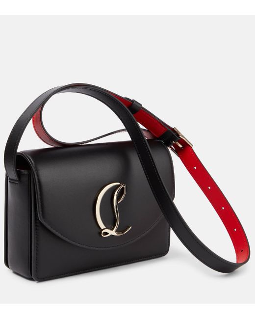 Christian Louboutin Black Loubi54 Small Leather Crossbody Bag