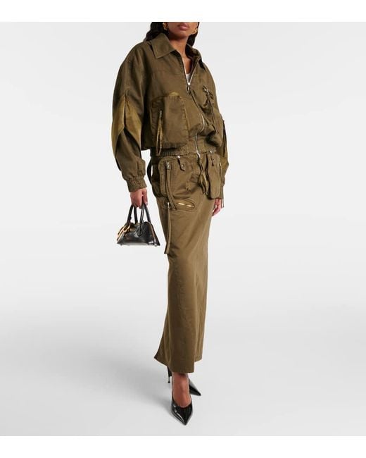 Bomber Di Jeans di Blumarine in Green