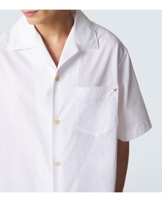 Valentino White Cotton Shirt for men