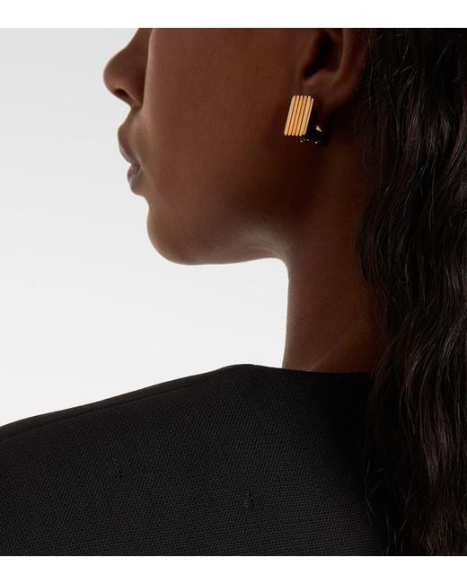 Khaite White Empire 18Kt-Plated Earrings