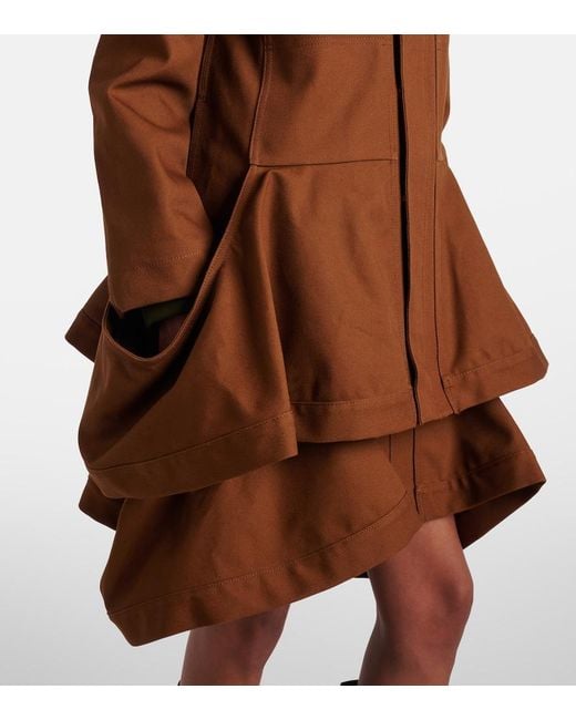 X Carhartt Chaqueta De Lona De Algodon Sacai de color Brown