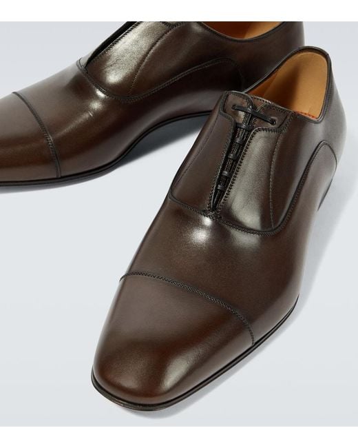 Zapatos oxford Greghost de piel Christian Louboutin de hombre de color Brown