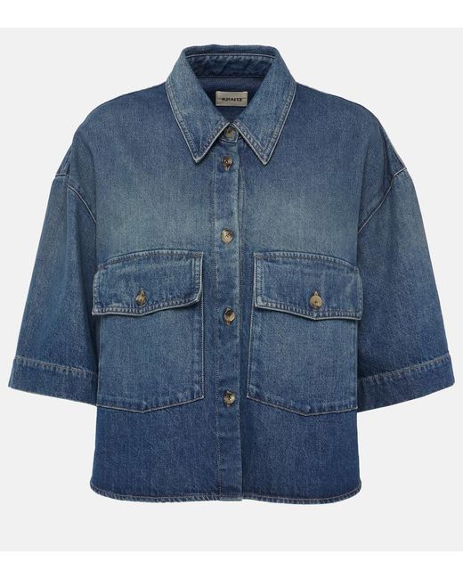 Khaite Blue Mahsha Denim Shirt