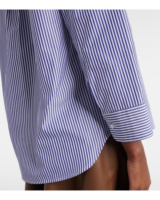Max Mara Blue Chicca Cotton Poplin Shirt