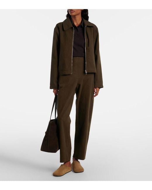 Leset Brown Chloe Cotton Canvas Jacket