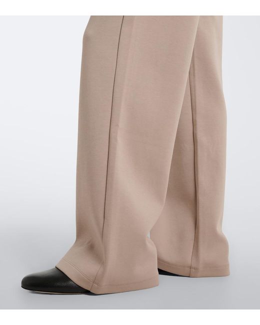 Max Mara Natural Cotton-Blend Jersey Sweatpants
