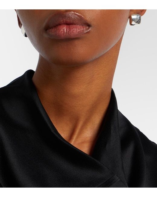 DEHANCHE White Tetra Small Sterling Earrings