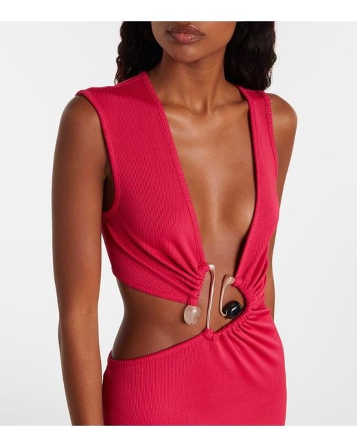 Christopher Esber Cutout Gathered Maxi Dress