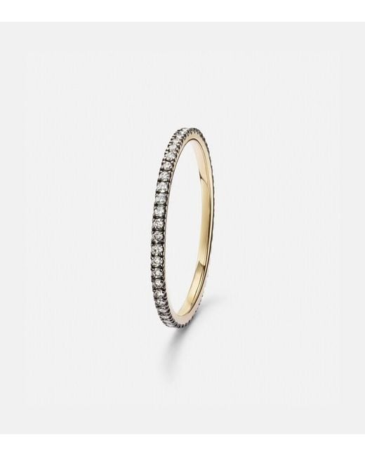 STONE AND STRAND White Come Closer 14Kt Ring With Diamonds