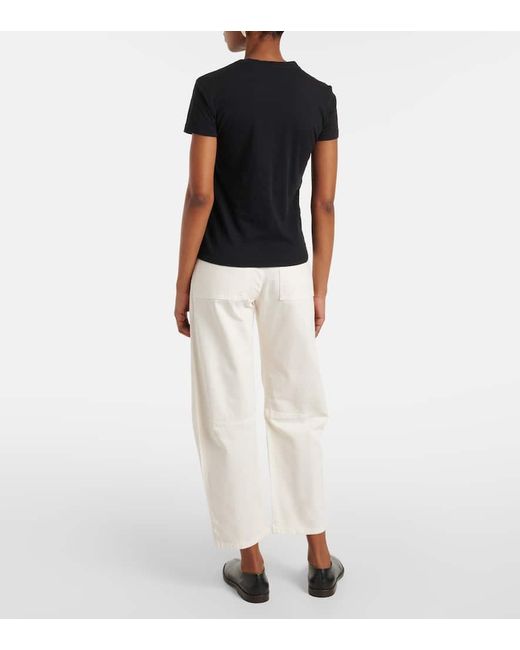 Velvet Black Sierra Cotton Jersey T-Shirt