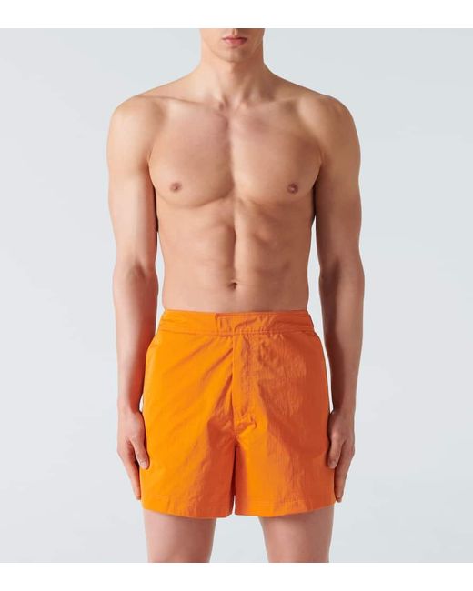 Costume da bagno in nylon di Zegna in Orange da Uomo