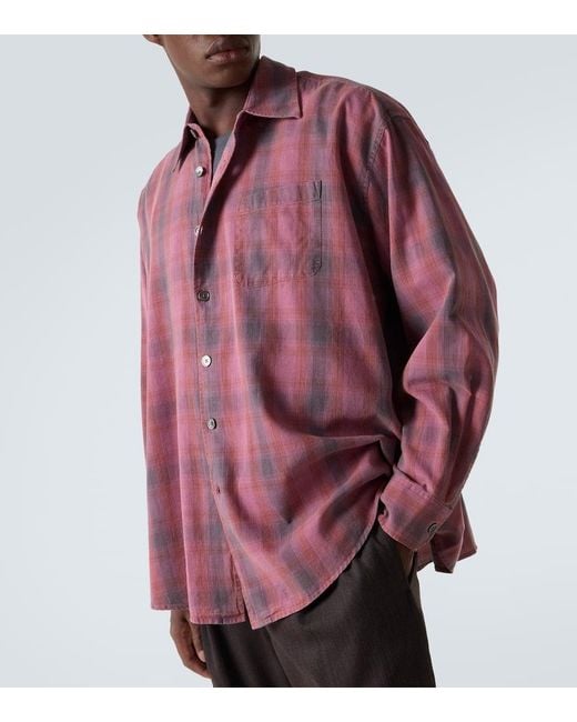 Camicia Borrowed di Our Legacy in Purple da Uomo