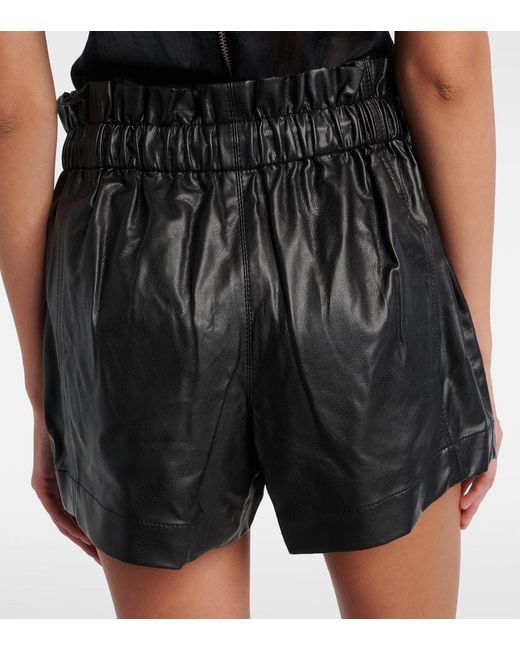 Isabel Marant Black High-Rise Shorts Naline