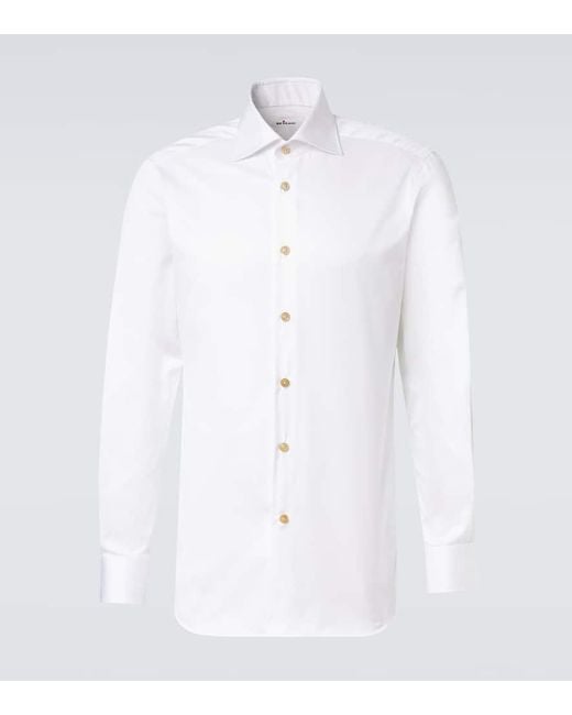 Kiton Hemd Aus Baumwolle in White für Herren