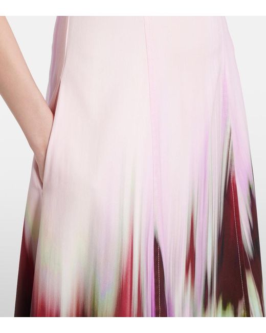 Jonathan Simkhai Pink Magnolia Cotton And Rayon-Blend Midi Dress