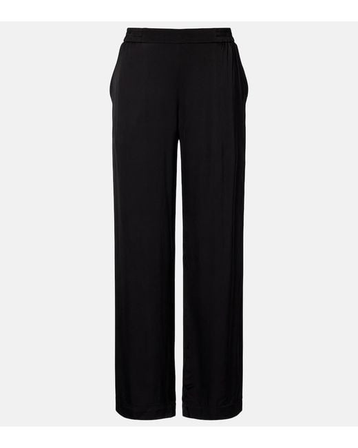 Velvet Black Larkin Wide-Leg Pants
