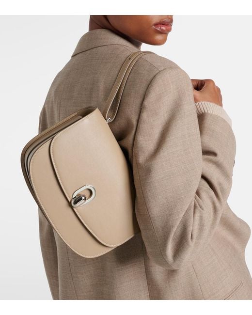 Borsa A Spalla Tondo 22 di SAVETTE in Natural