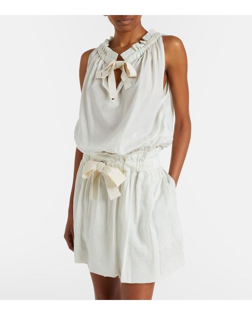 Patou White Striped Top