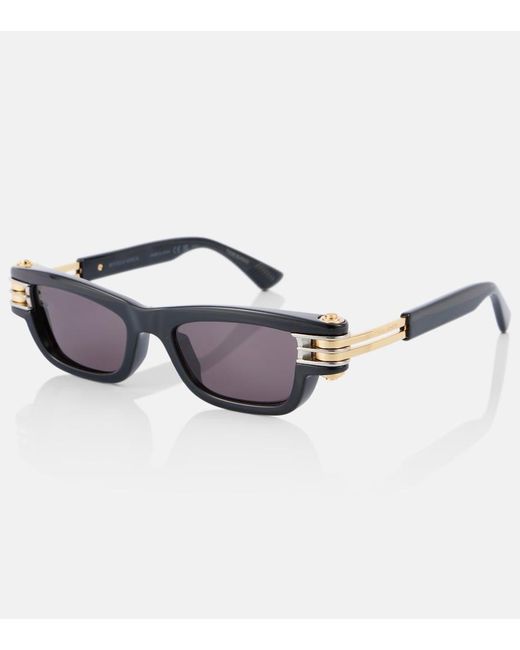 Bottega Veneta Brown Bolt Square Sunglasses
