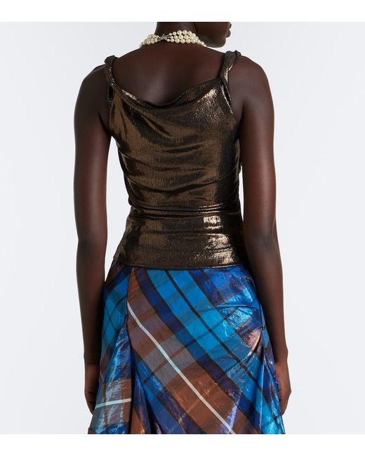 Vivienne Westwood Brown Anna Draped Tank Top