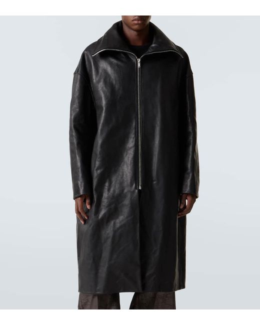 Rick Owens Mantel Aus Leder in Black für Herren
