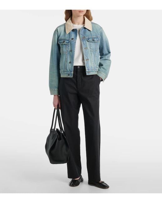 The Row Blue Jeansjacke Joras Mit Twill
