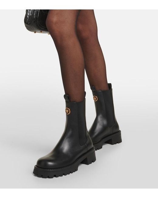 Versace Black Booties Ankle Boots