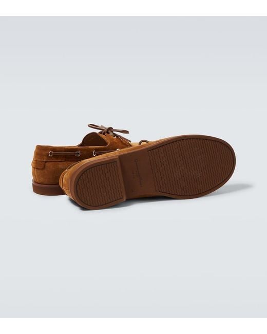 Gianvito Rossi Segelschuhe Vande Aus Veloursleder in Brown für Herren
