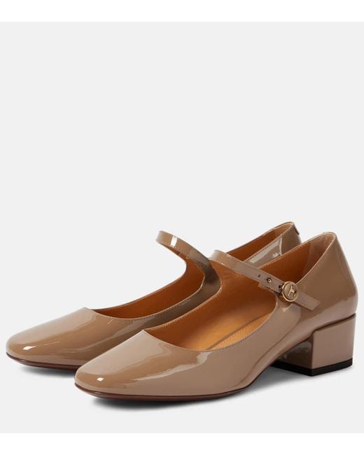 Escarpins Mary Jane En Cuir Verni Tod's en coloris Brown