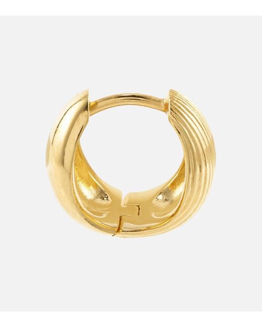 Sophie Buhai Metallic Reversible 18kt Gold Hoop Earrings